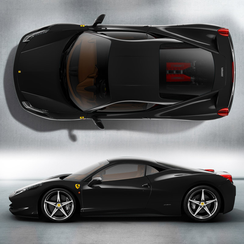 458 italia ferrari. Ferrari-458-Italia-black 1