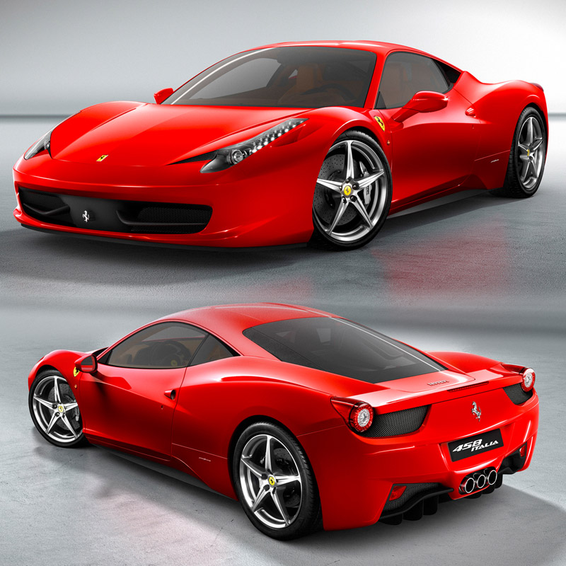 ferrari 458 black. Ferrari-458-Italia-red 6