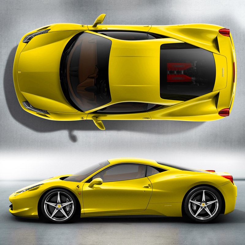 Ferrari-458-Italia-yellow 1