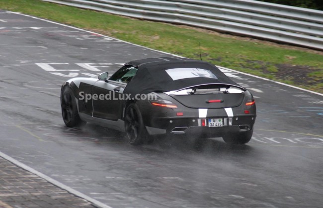 Spy shots: 2011 Mercedes-Benz SLS AMG Cabrio/Roadster testing on the Nürburgring