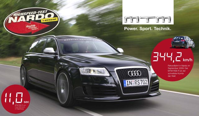 702 hp Audi RS6 Avant by MTM fastest car at the Nardo High Speed event