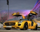 Mercedes SLS AMG Desert Gold Mercedes SLS AMG Desert Gold 1 155x125 Dubai 2009: Mercedes Benz SLS AMG Desert Gold