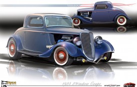 1934 Ford 3-Window Coupe EcoBoost Hot Rod