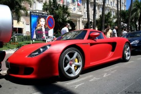 Matte red Porsche Carrera GT